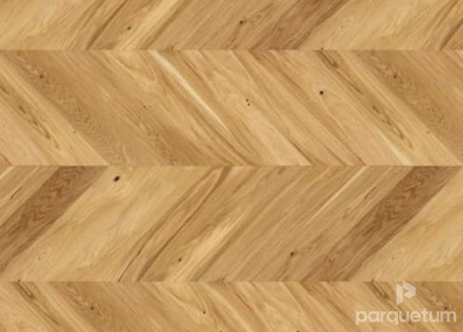 Фото №1 - Паркетная доска Barlinek French Herringbone Chevron - Дуб Caramel