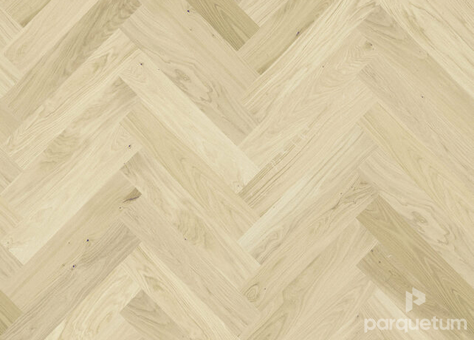 Фото №1 - Паркетная доска Barlinek Herringbone 130 - Дуб Bianco