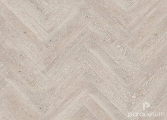 Фото №1 - Паркетная доска Barlinek Herringbone 130 - Дуб Pudding
