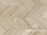 Фото №1 - Паркетная доска Barlinek Herringbone 130 - Дуб Salt