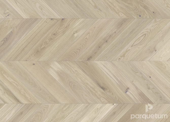 Фото №1 - Паркетная доска Barlinek Herringbone 130 - Дуб Salt