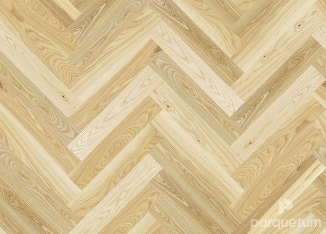 Фото №1 - Паркетная доска Barlinek Herringbone 130 - Ясень Auric