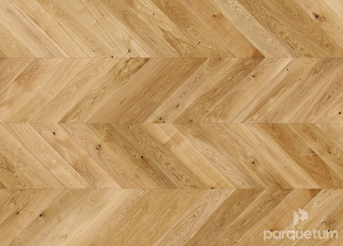 Фото №1 - Паркетная доска Barlinek Herringbone 130 - Дуб Caramel