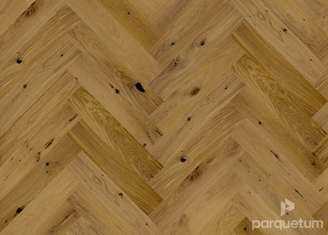 Фото №1 - Паркетная доска Barlinek Herringbone 130 - Дуб Mainland