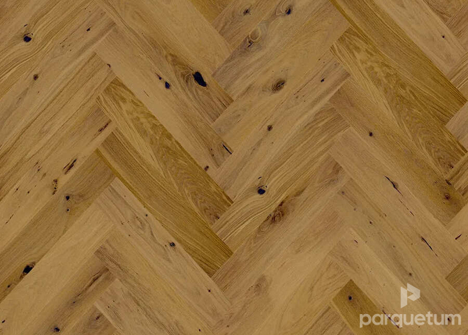 Фото №1 - Паркетная доска Barlinek Herringbone 110 - Дуб Shetland