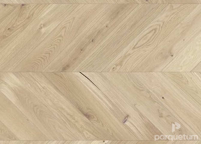 Фото №1 - Паркетная доска Barlinek French Herringbone Chevron - Дуб Salt