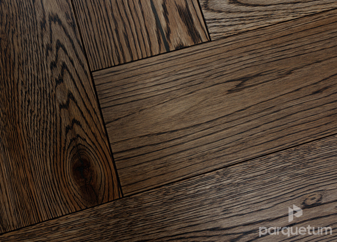 Фото №1 - Паркетная доска Amber Wood Венгерская ёлка - Дуб Коттедж