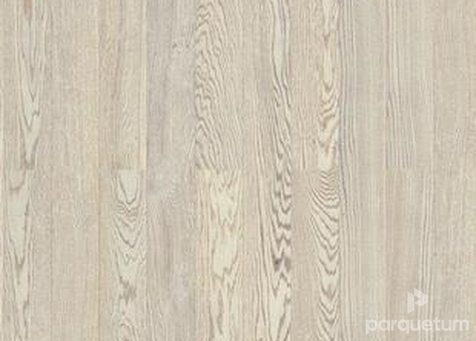 Фото №1 - Паркетная доска Tarkett RUMBA - Дуб Снежный Браш 1-полосный