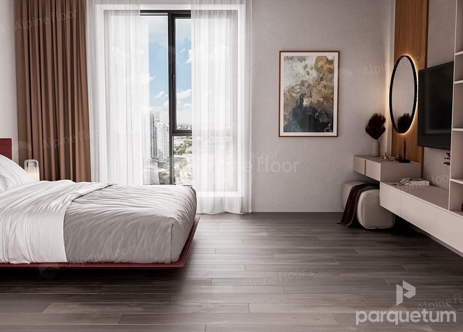 Фото №1 - Инженерная доска Alpine Floor STUDIO Дуб Грей EW200-05