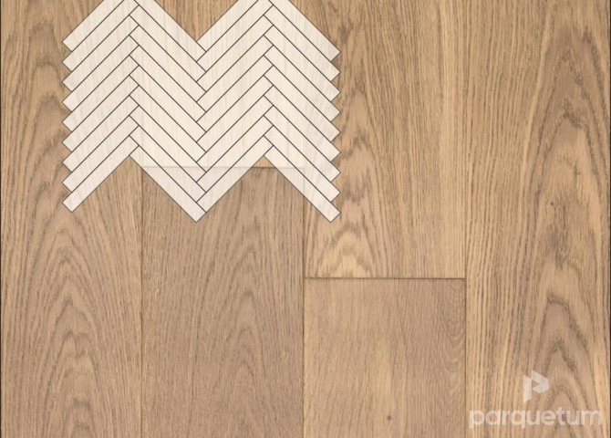 Фото №1 - Инженерная доска Primavera Oak Flecha Натур